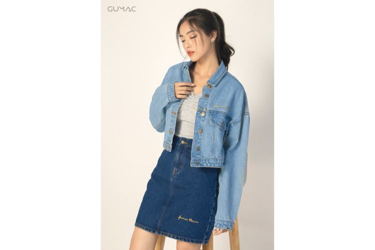 ao so mi jean dang suong