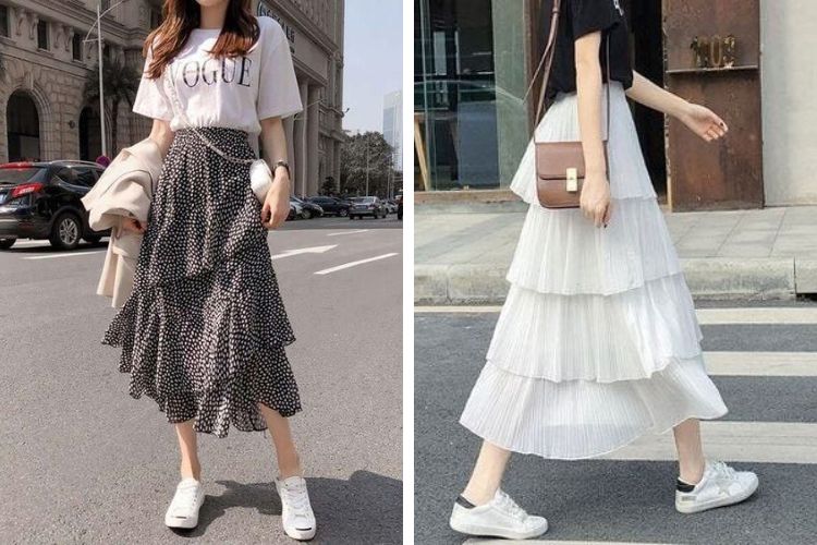 các kiểu chân váy đẹp