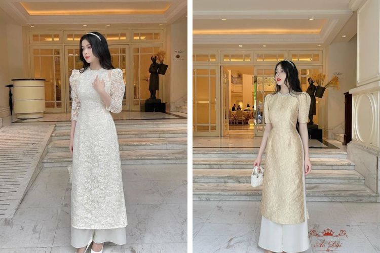 Áo dài cách tân tiểu thư điệu đà