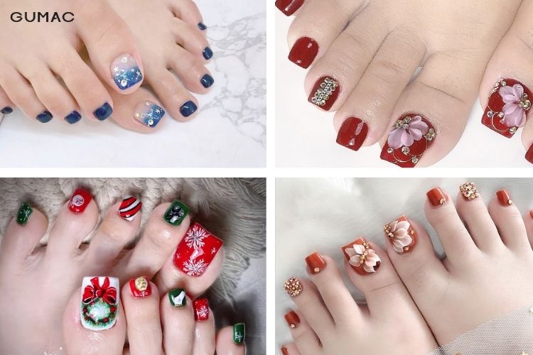 cac mau nail chan dep di su kien duoc uu chuong