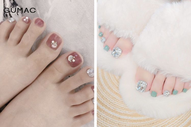 mau nail chan du tiec sang trong