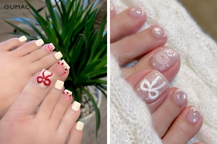 kieu nail chan dinh charm no