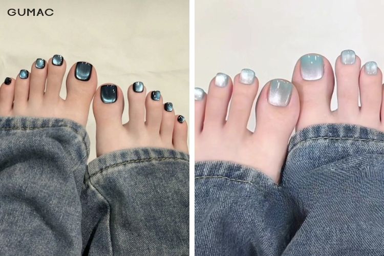 mau nail chan mat meo doc dao