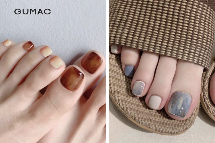 nhung mau nail chan van da doc dao