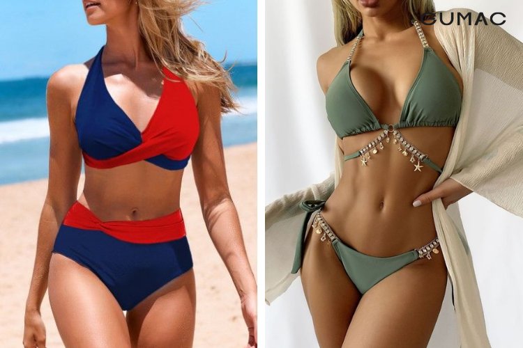 cách buộc dây bikini đẹp