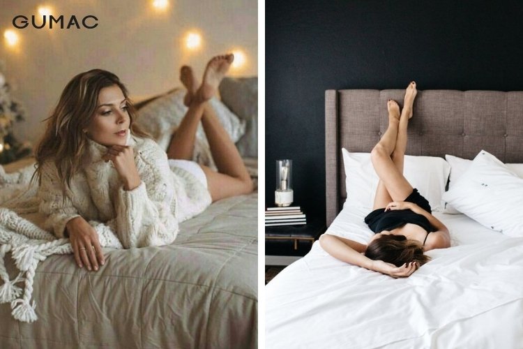 Chụp ảnh sexy với tư thế nằm