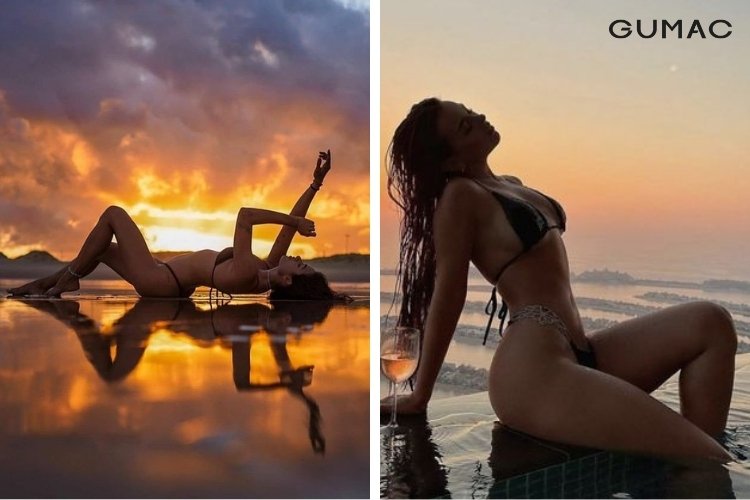 Tạo dáng chụp ảnh nóng bỏng cùng bikini