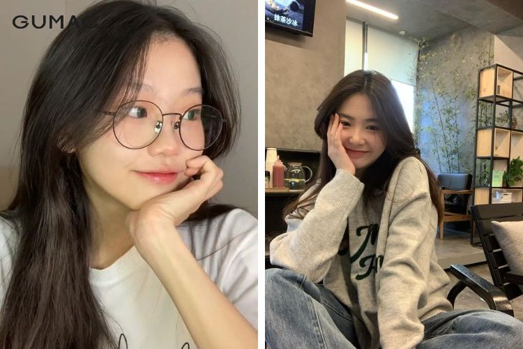 Trang điểm nhẹ nhàng, cười nhẹ