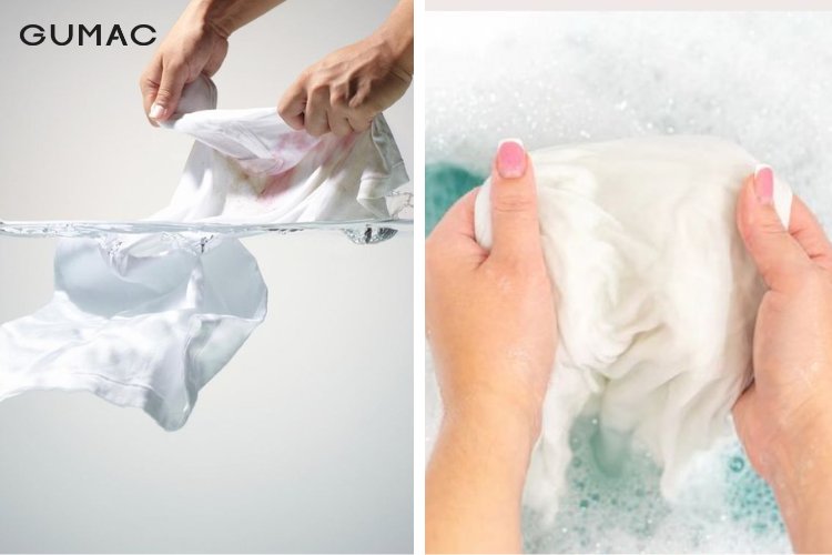 Tránh chà xát áo quá mạnh