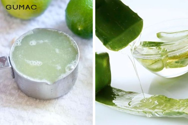 Cách làm trắng da chân cấp tốc tại nhà từ chanh với nha đam