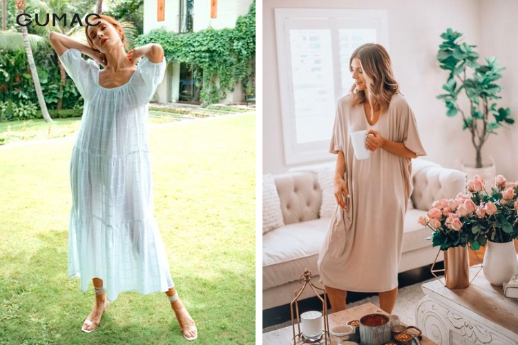 Mẫu đầm suông mặc nhà thoải mái