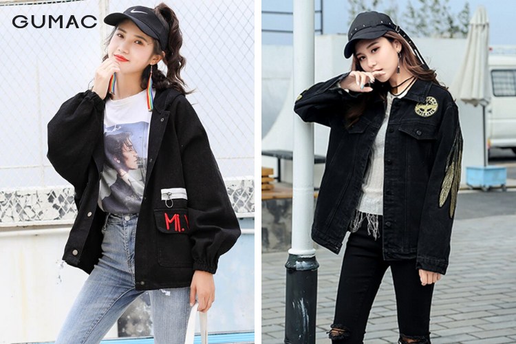 Quần skinny cùng áo khoác dù trẻ trung