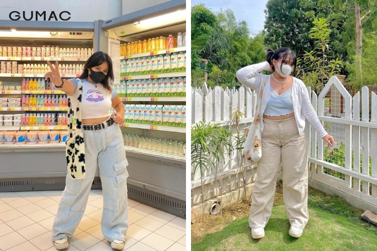 Phối áo cánh dơi và quần baggy phong cách