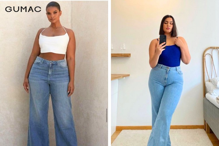 Kết hợp áo hai dây cùng quần jeans hack dáng cho người béo