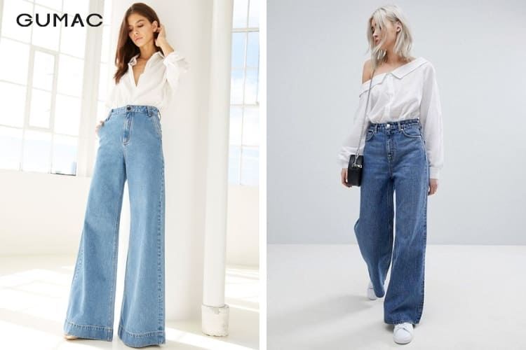 Cách phối đồ với quần jean lưng cao nữ cực chất