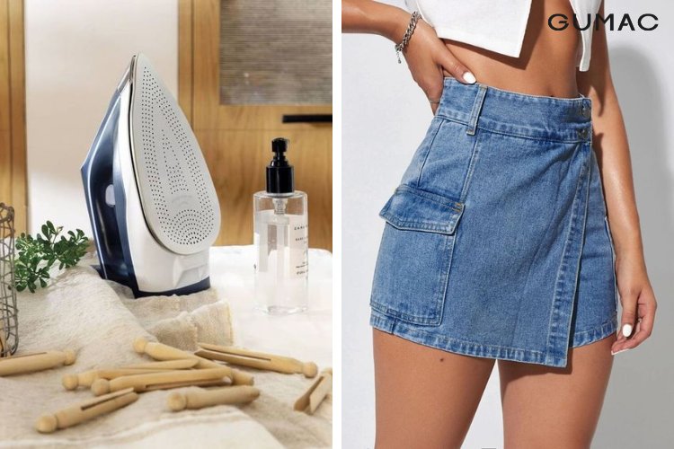 Đối với chân váy jean