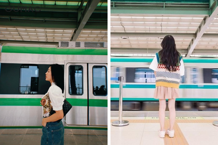 Concept chụp ảnh bên ngoài của toa tàu