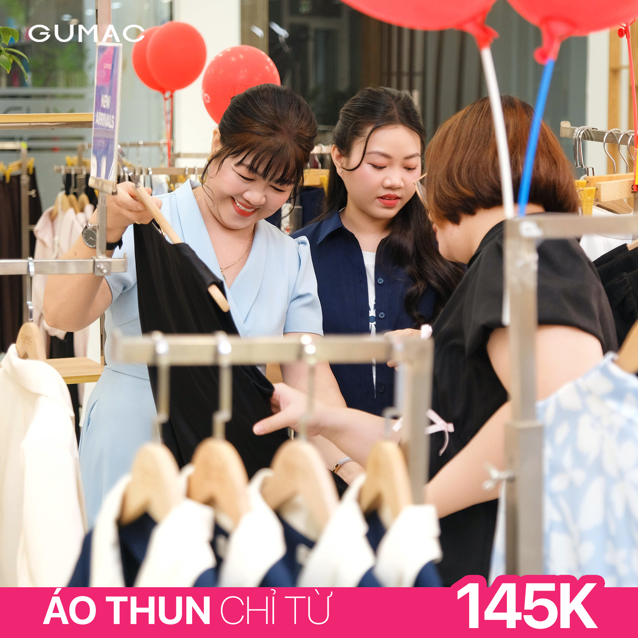 tang me ao thun nu GUMAC gia chi tu 145k