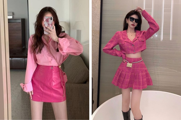 phối đồ màu hồng cho người da tone lạnh