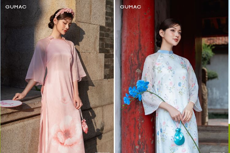 Dáng người mặc áo dài đẹp - thấp gầy