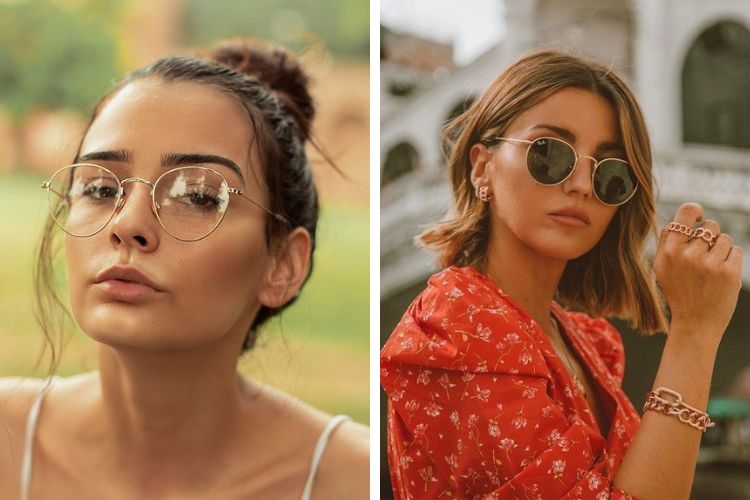 đeo mắt kính hợp với kiểu tóc nào dành cho nữ sang chảnh