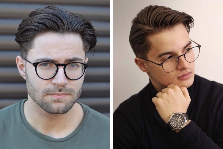 đeo mắt kính hợp với kiểu tóc nào kiểu tóc slicked back