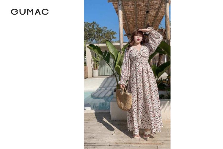 phối đầm midi thun với áo khoác cực đẹp
