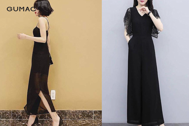 Jumpsuit màu tối