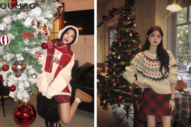 Gợi ý trang phục đậm màu sắc Giáng sinh
