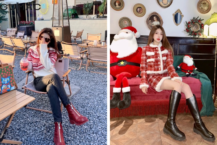Mùa Giáng sinh không thể thiếu boots da