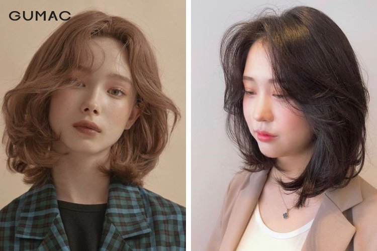 Tóc tém mái style Pháp cho nữ gò má cao
