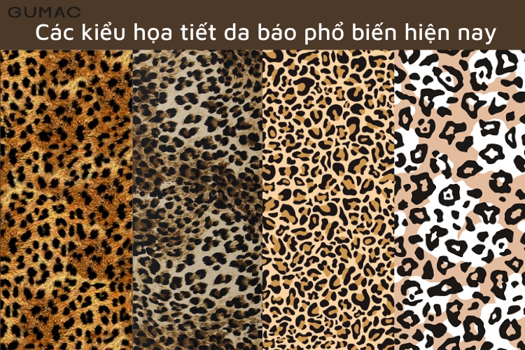 Các kiểu họa tiết da báo phổ biến hiện nay