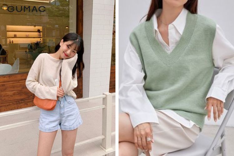 Áo jumper + Quần short