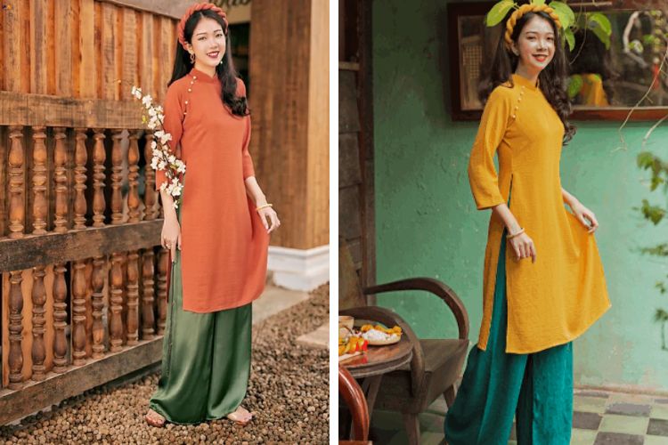 Áo dài form dáng oversize trẻ trung