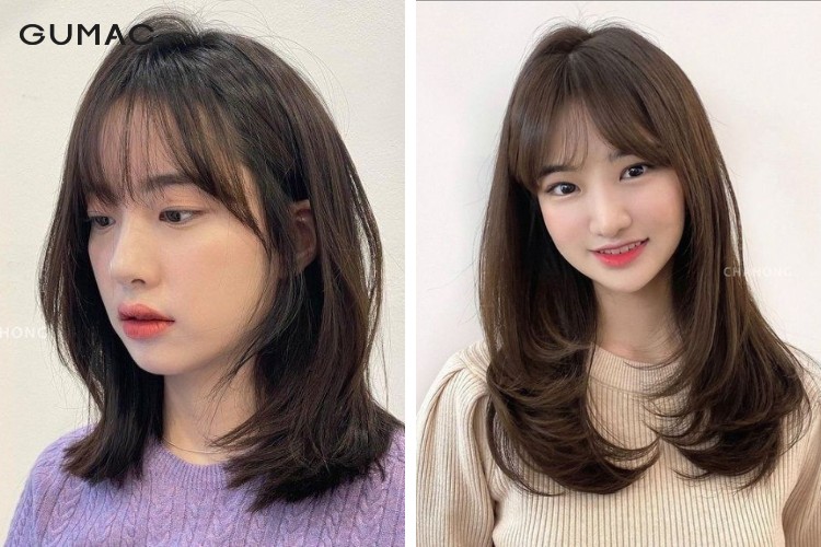 Kiểu tóc dành cho học sinh uốn cụp đuôi