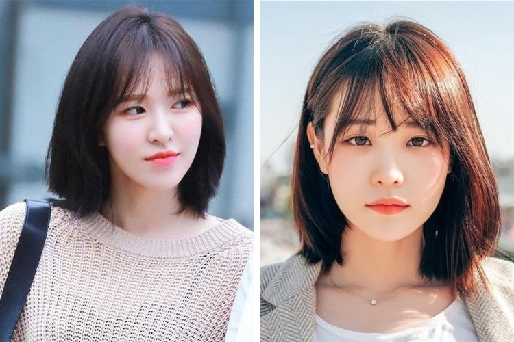 Kiểu tóc lob cho mặt trái xoan