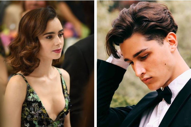 kiểu tóc side part uốn kiểu gợn sóng
