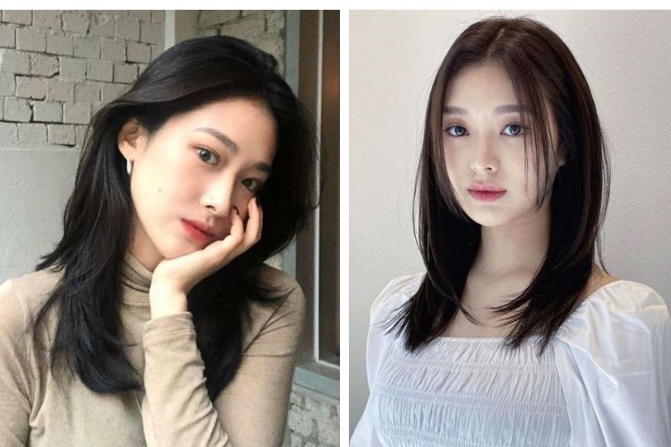 Kiểu tóc thẳng ngắn 2 mái
