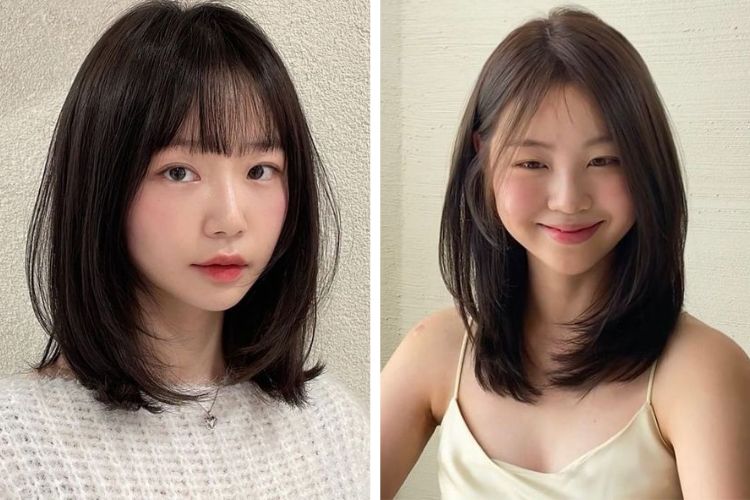  Kiểu tóc thẳng ngắn cúp ngang vai&nbsp;
