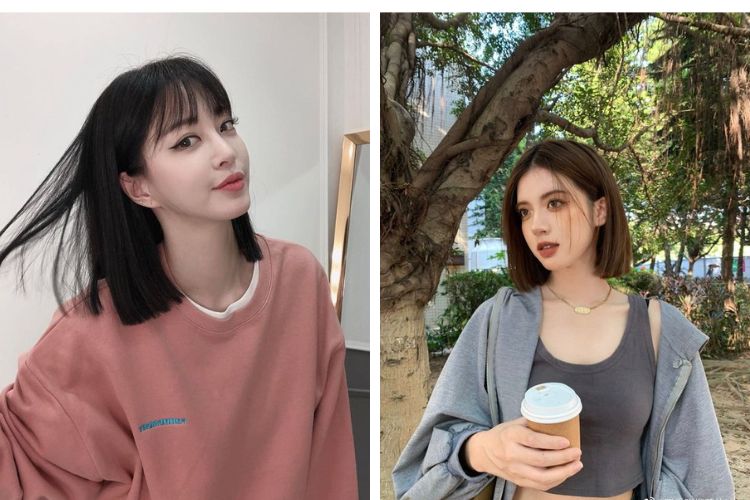 Kiểu tóc thẳng ngắn tự nhiên