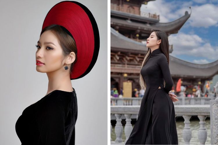 mặc áo màu đen mang bông màu đen