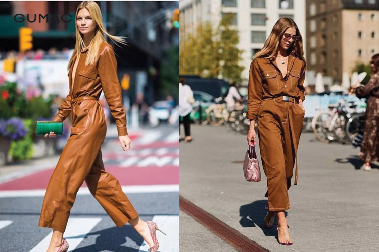 Jumpsuit thắt dây eo thời trang
