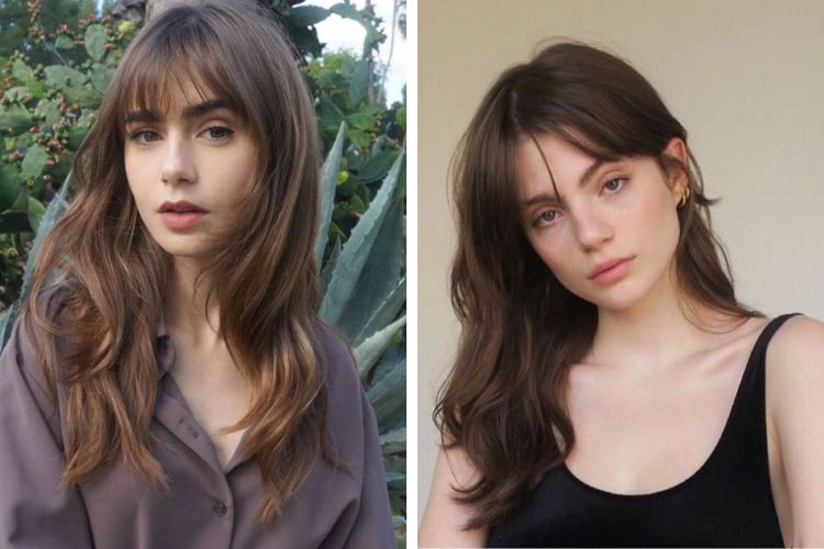 mặt chữ nhật để tóc gì kết hợp cùng kiểu tóc xoăn