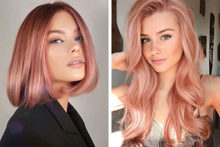 mặt tròn nhuộm tóc màu gì cùng tông màu hồng