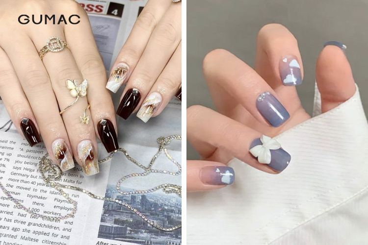 Phụ kiện đính kết nail cho nữ trung niên