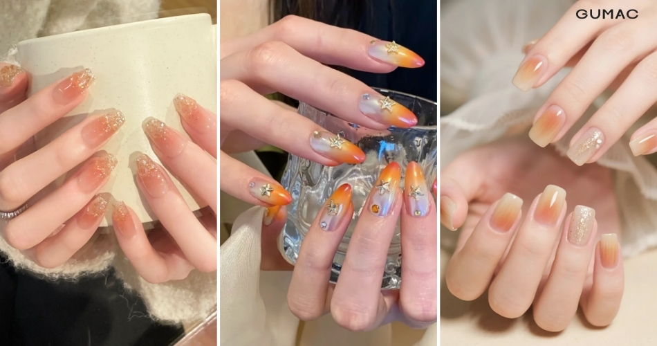 goi y nhung mau nail mau cam dep va ca tinh
