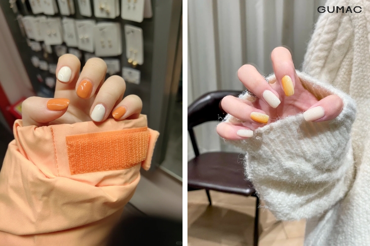mau&nbsp;nail mau cam phoi trang