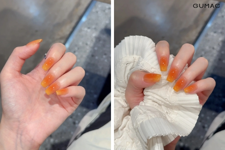mau nail mau cam thach
