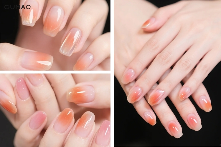 mau nail mau cam ombre dep