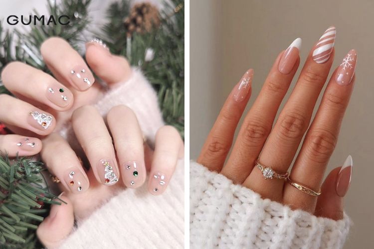 Các mẫu nail pastel đơn giản cho noel
